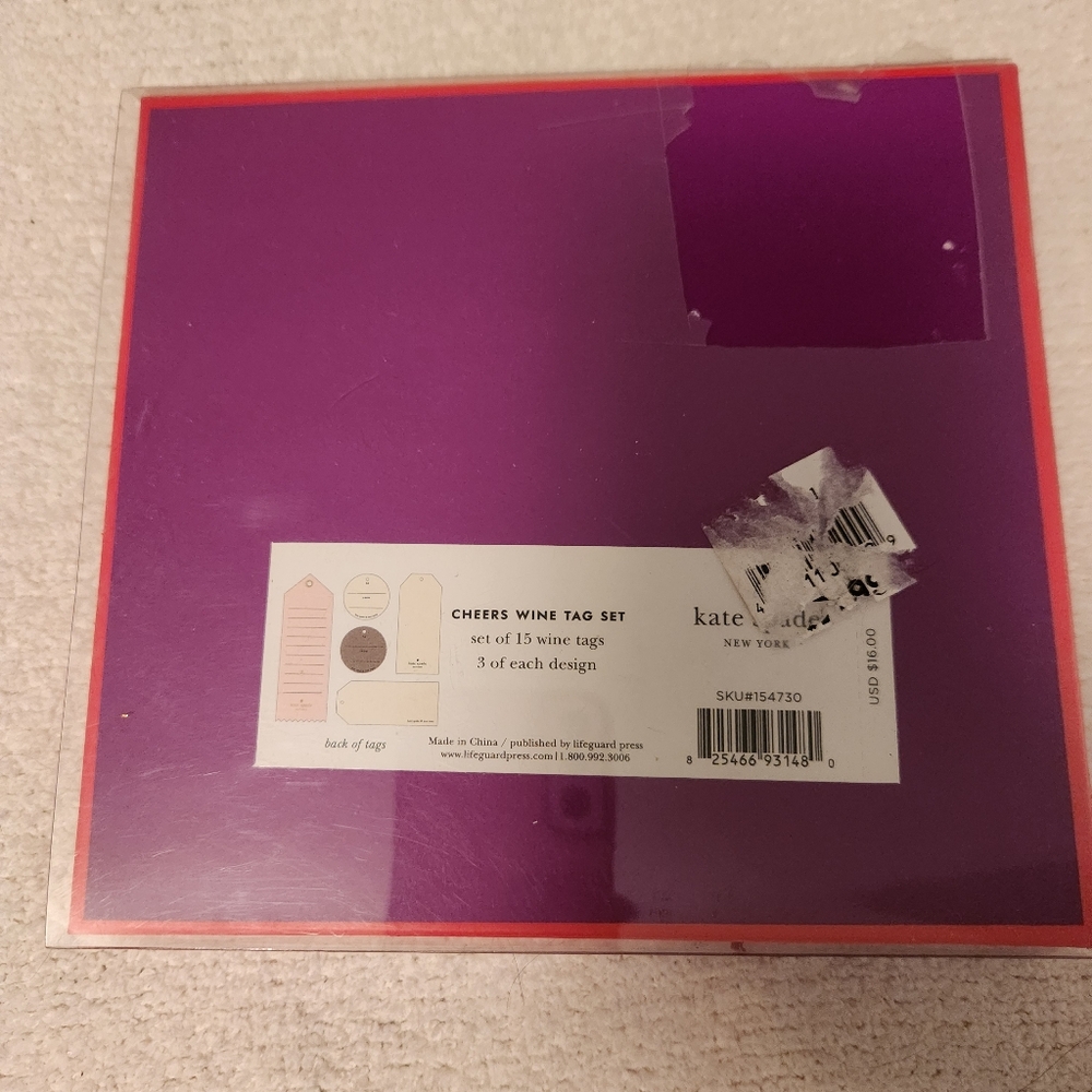 Kate Spade wine Gift Tags - Picture 3 of 4